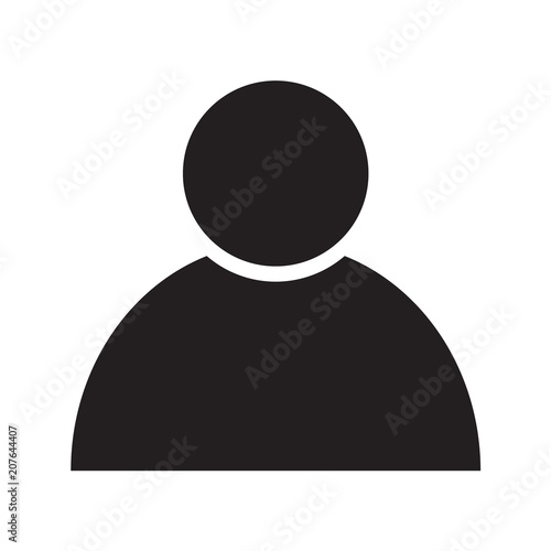 person flat business isolated icon symbol Illustration design