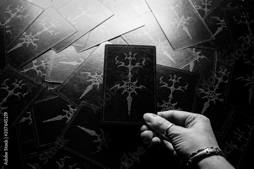 Dark tarot cards.