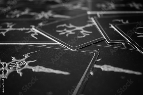 Dark tarot cards.