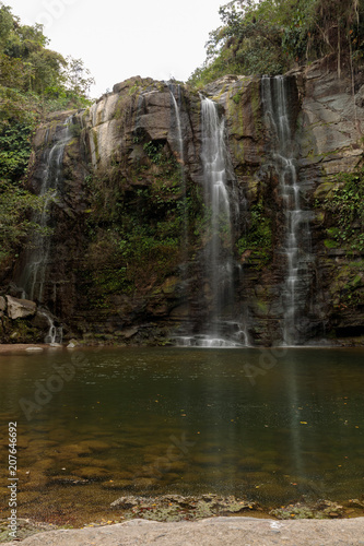 Fototapeta Naklejka Na Ścianę i Meble -  waterfall near villa el salton, region santiago de cuba, Cuba