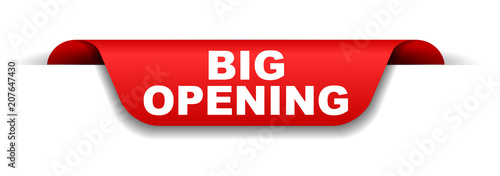 red banner big opening