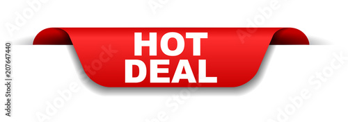 red banner hot deal
