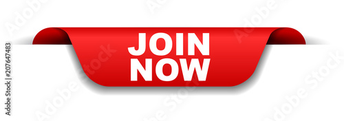 red banner join now