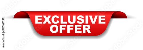red banner exclusive offer
