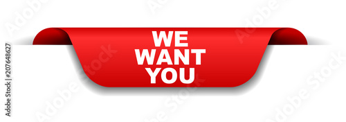 red banner we want you