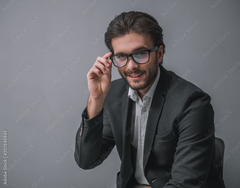 Handsome confident businessman Handsome confident businessman