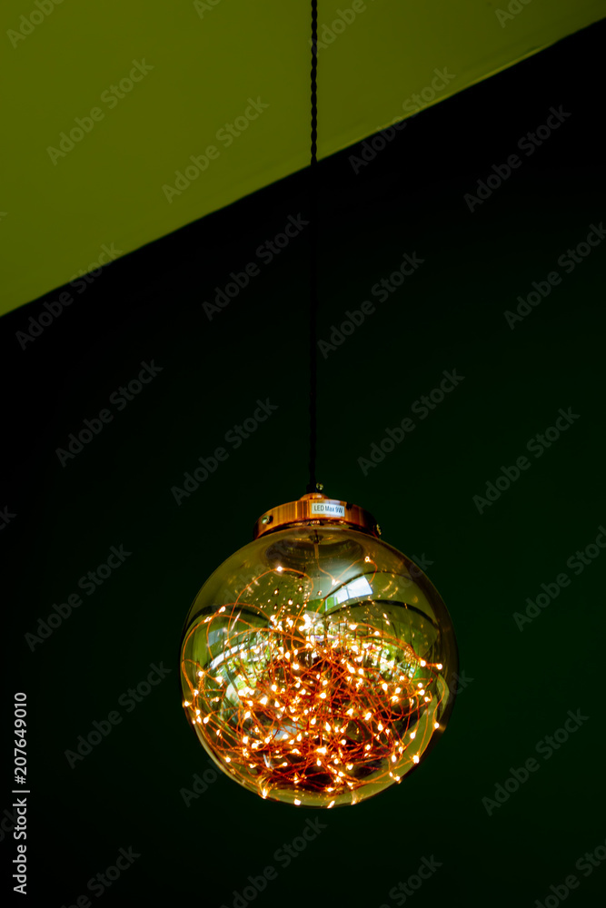 Fototapeta premium The beauty of the light bulb.