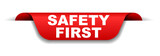 red banner safety first