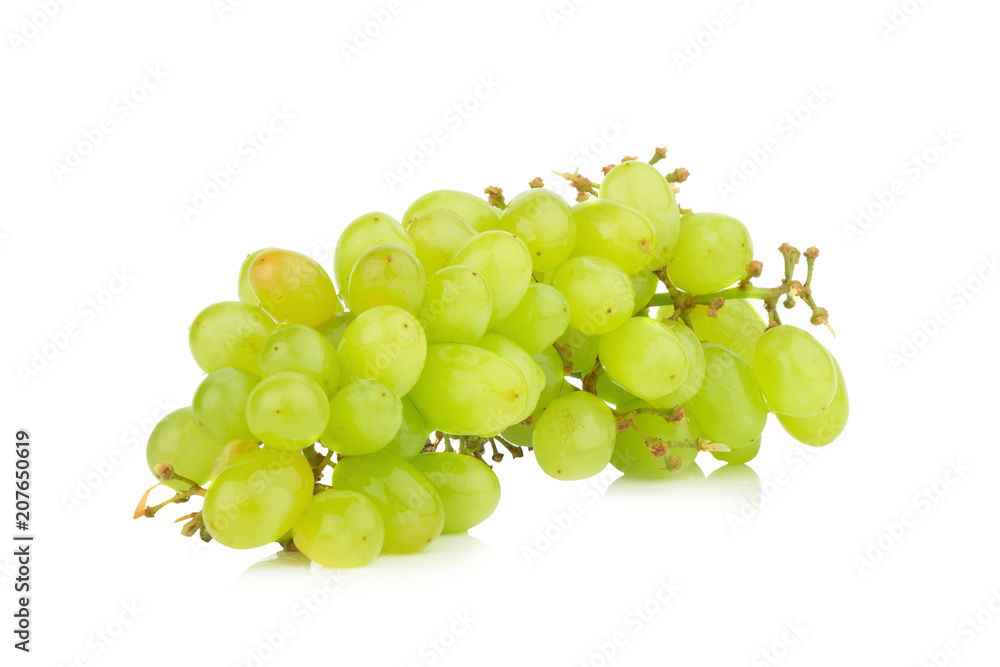 grape green isolated on white background