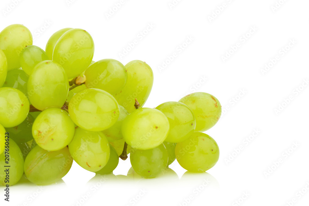 grape green isolated on white background grape green isolated on white background