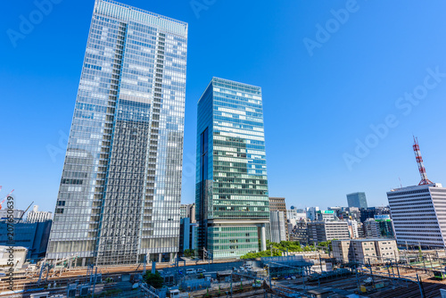 丸ノ内の高層ビル群 High-rise building in Tokyo