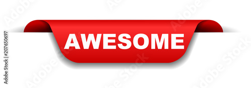 red banner awesome