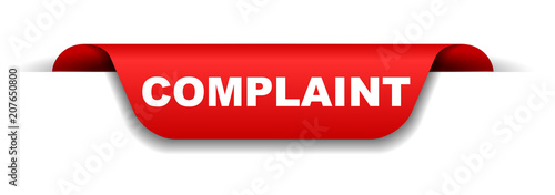 red banner complaint