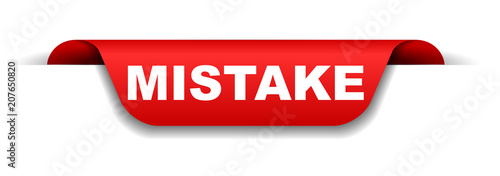 red banner mistake