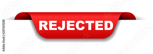 red banner rejected