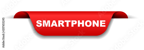 red banner smartphone