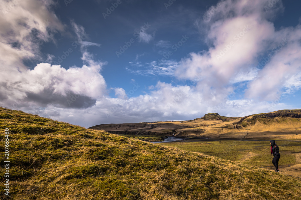 Fjadrargljufur - May 05, 2018: Panorama of the wild landscape of Fjadrargljufur, Iceland