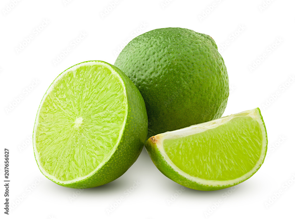 lime isolated on white background, clipping path, full depth of field lime isolated on white background, clipping path, full depth of field