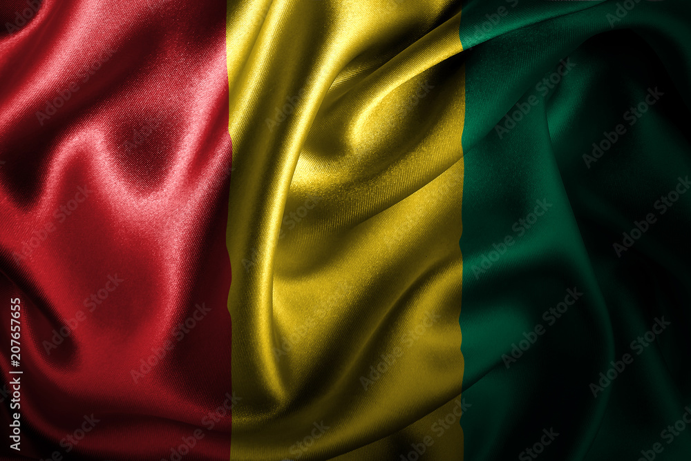 Guinea Silk Satin Flag Guinea Silk Satin Flag