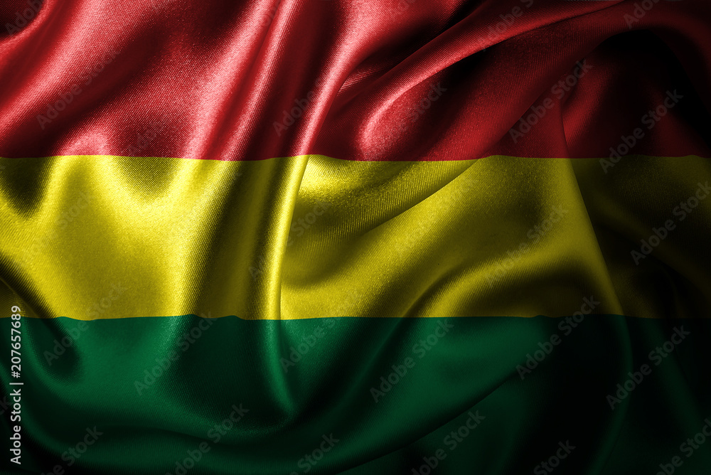 Bolivia Silk Satin Flag Bolivia Silk Satin Flag