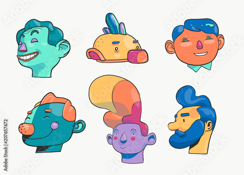 Personaggi e facce buffe