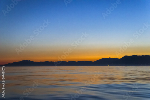 The Mediteeranean Sea offer us amazing dawn days  Malaga  Spain