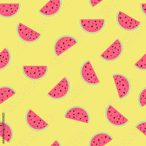 Watermelon seamless pattern.