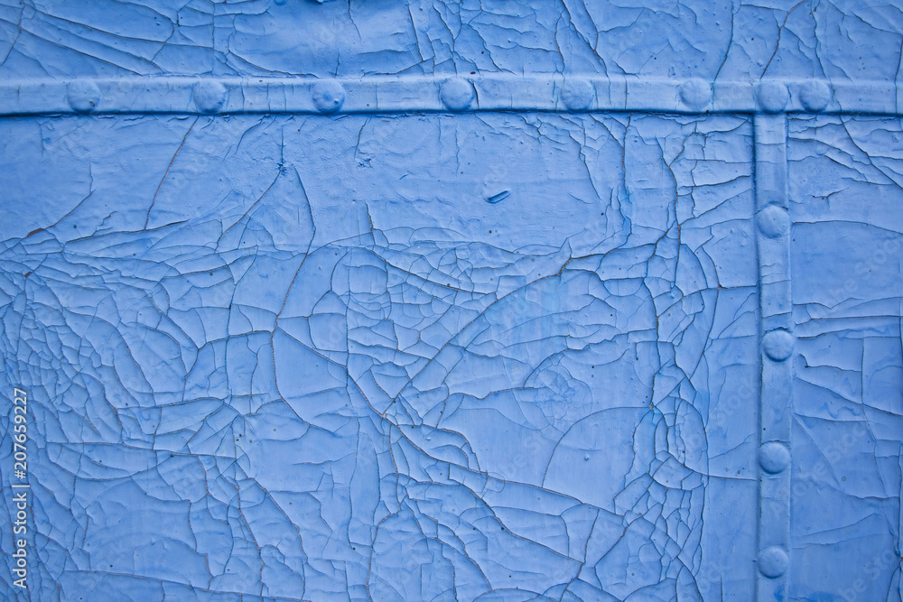 Obraz premium old blue wood wall