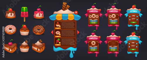 Little Cakes Shop, all for your mobile game interface