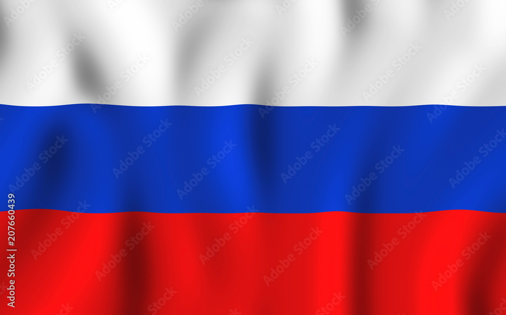 Naklejka premium Russia flag background