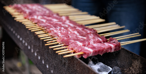 arrosticini of sheep's meat from Abruzzo