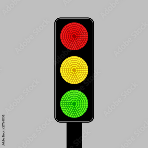 Vector traffic lights