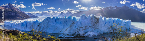 Perito Moreno glacier  one of the hundreds of glaciers coming from the South Ice Field in Patagonia  Argentina