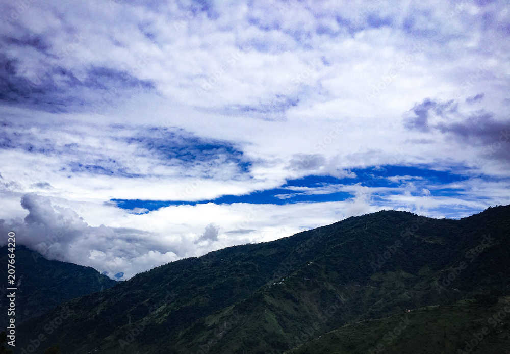Clouds over mountains Clouds over mountains