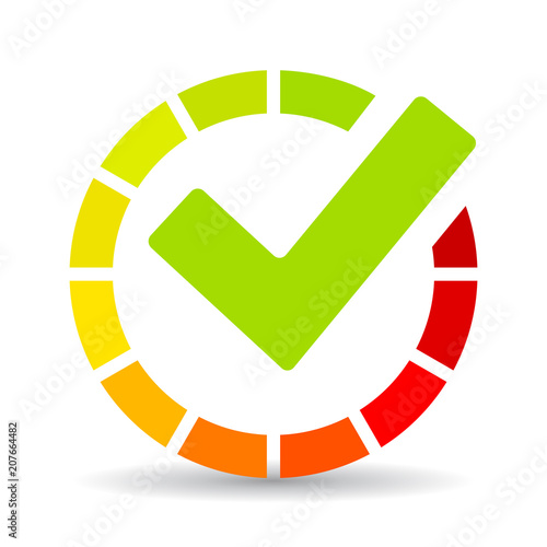 Process completed vector icon