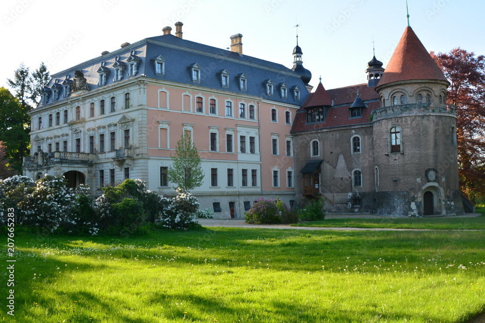 Schloss Altdöbern, Parkseite
