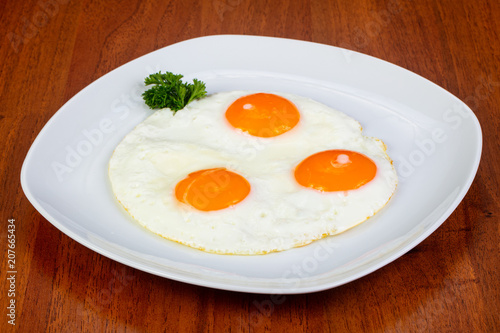 Delicious fried eggs