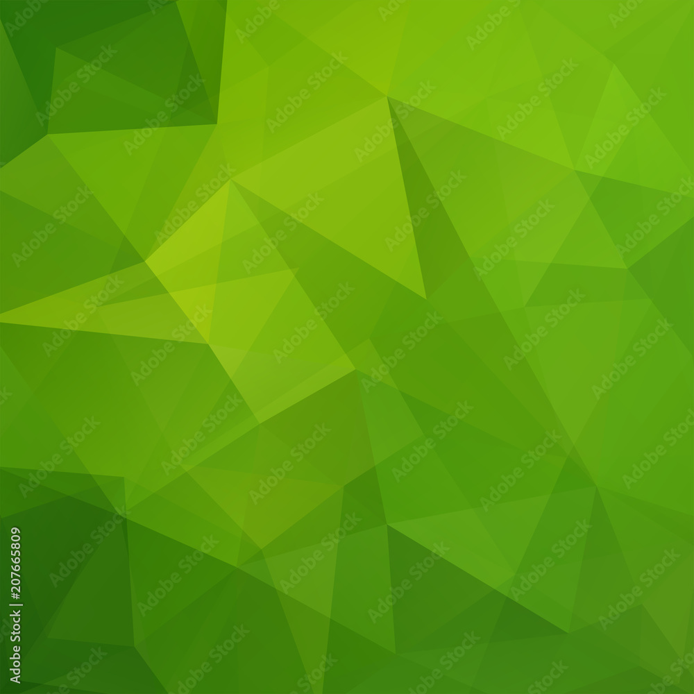 Abstract polygonal vector background. Green geometric vector illustration. Creative design template.