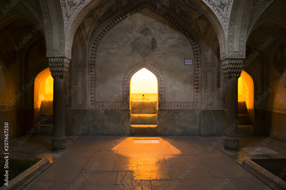 Bath house in the Zand castle in Shiraz, Iran.