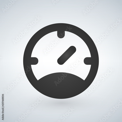 Gauge Meter Icon, vector il...