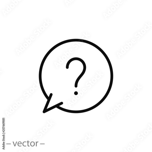 Question mark icon vector