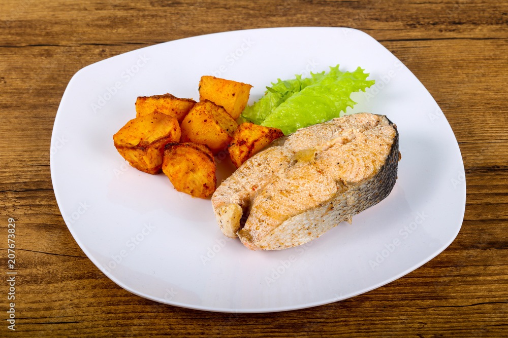 Steamed salmon Steamed salmon
