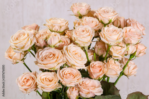 Pink roses bouquet