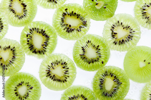 Fresh Kiwi fruit sliced