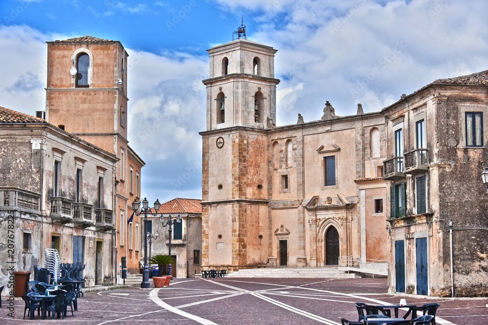 Obraz premium Architecture of Santa Severina in the Province of Croton, Italy