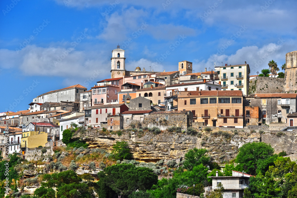 The town of Santa Severina in the Province of Croton, Italy
