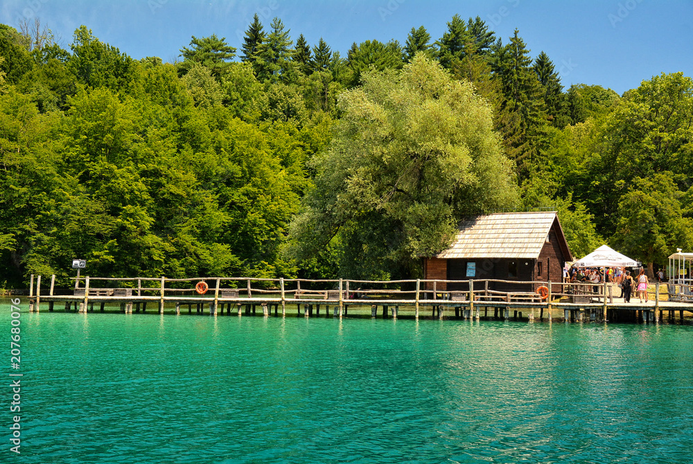 Beautiful view of Plitvice lakes