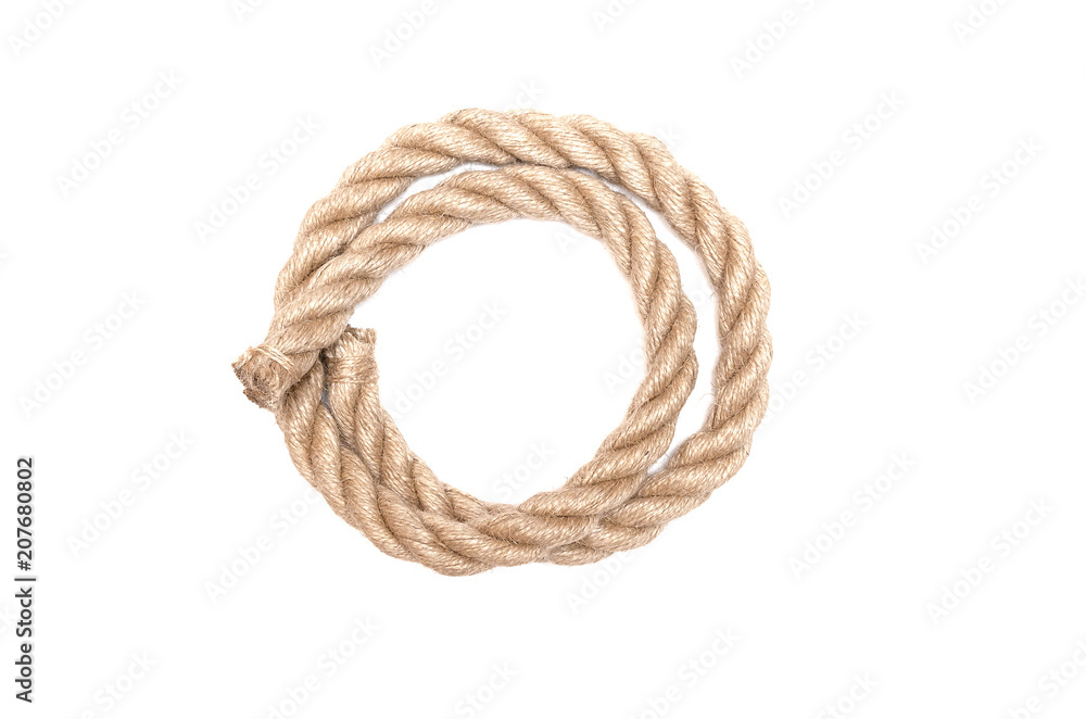 Twisted rope isolated on the white background. Twisted rope isolated on the white background.