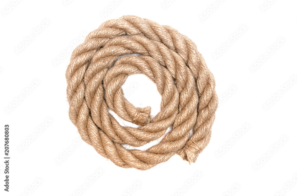 Twisted rope isolated on the white background. Twisted rope isolated on the white background.
