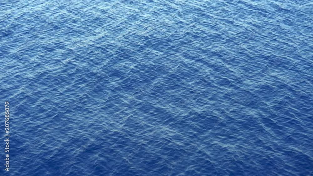 Aerial shot of open ocean. Flight over of open sea. Aerial shot of open ocean. Flight over of open sea.